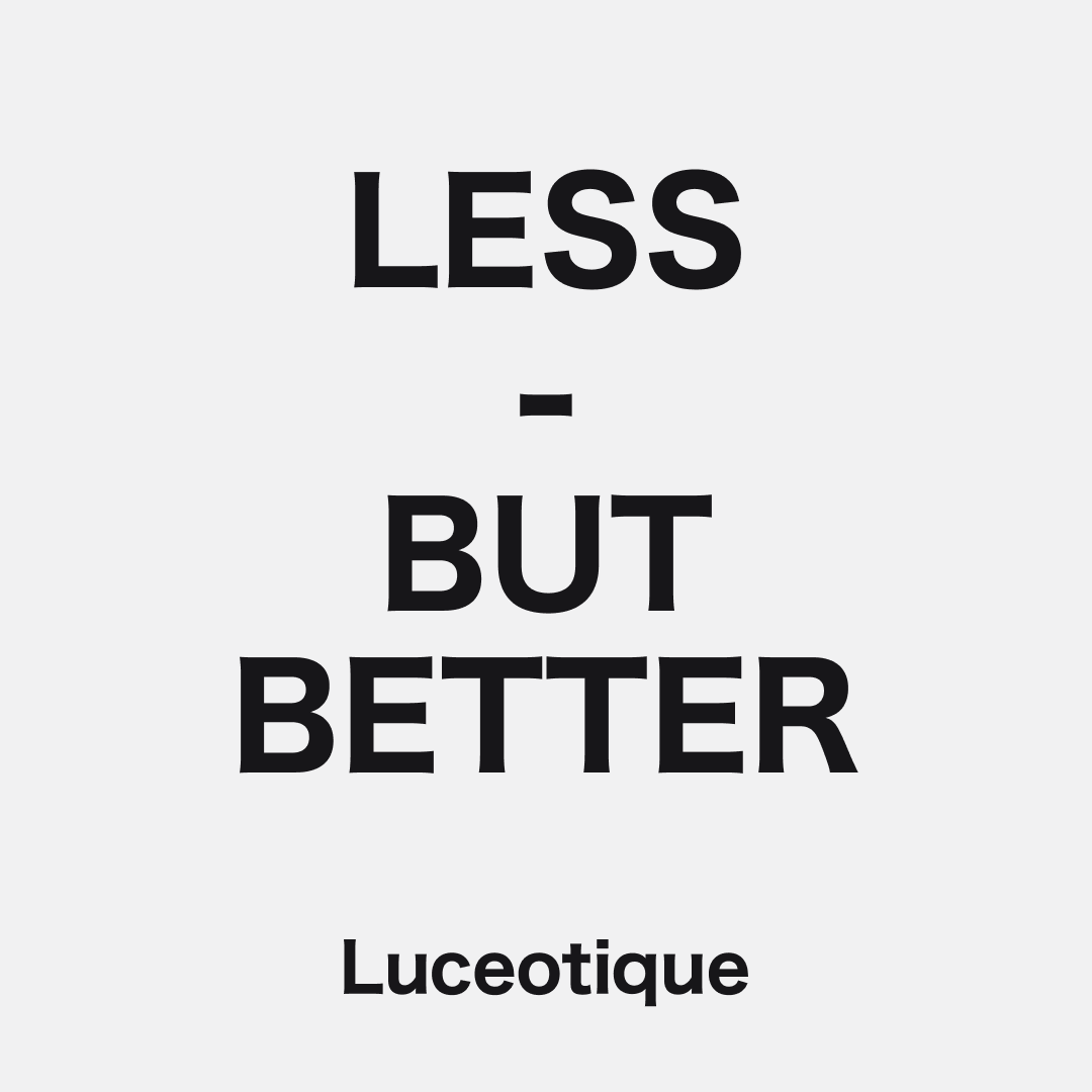 Minimalismus in der Hautpflege: Less - but better